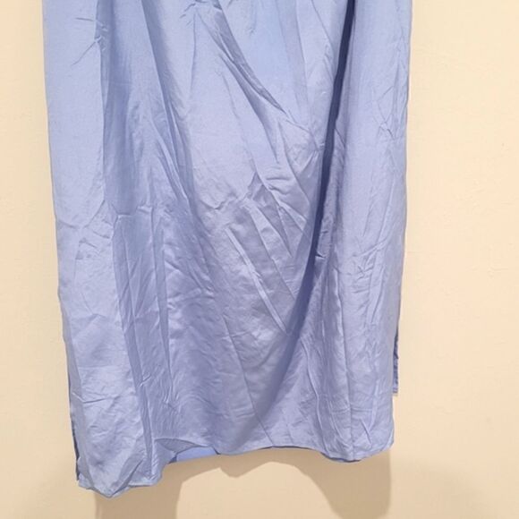 FINAL SALE🌷Club Monaco Hanitah👗 silk one shoulder ruffle dress size 10 - Picture 10 of 16